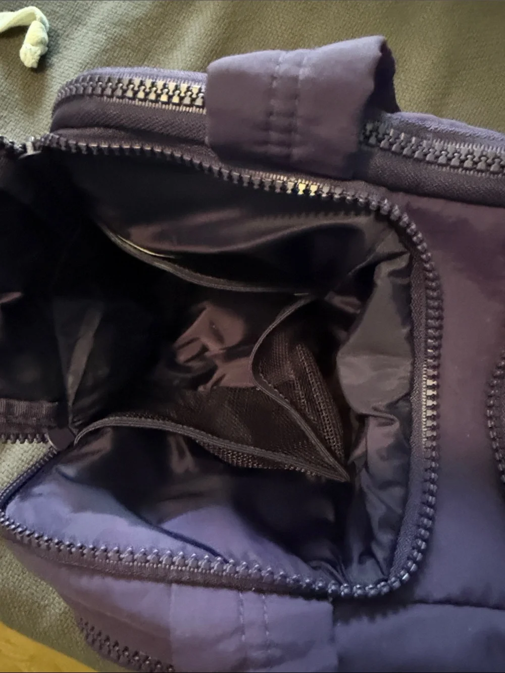 Quilted Women's Travel Toiletry Bag - Purple